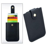 Maxbell Pocket Modern Card Holder Storage Case Women Men Minimalist Slim Wallet Black