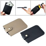 Maxbell Pocket Modern Card Holder Storage Case Women Men Minimalist Slim Wallet Black