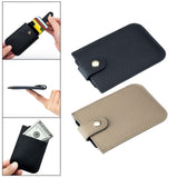 Maxbell Pocket Modern Card Holder Storage Case Women Men Minimalist Slim Wallet Black