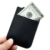 Maxbell Pocket Modern Card Holder Storage Case Women Men Minimalist Slim Wallet Black