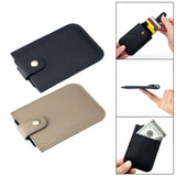 Maxbell Pocket Modern Card Holder Storage Case Women Men Minimalist Slim Wallet Black
