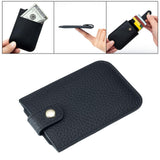 Maxbell Pocket Modern Card Holder Storage Case Women Men Minimalist Slim Wallet Black