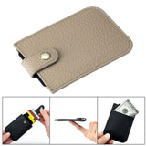 Maxbell Pocket Modern Card Holder Storage Case Women Men Minimalist Slim Wallet Gray