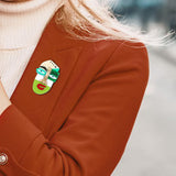 Maxbell Acrylic Brooch Brooches Fashion Modern Cartoon Jewelry for Bags Casual Gift Green