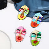 Maxbell Acrylic Brooch Brooches Fashion Modern Cartoon Jewelry for Bags Casual Gift Green