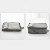 Maxbell Compression Packing Cubes 3Pcs Set Expandable Travel Organizer Convenient Grey