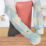 Maxbell Waterproof Oversleeves Arm Protect Sleeves Covers for Men Women Cooking Blue