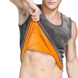 Maxbell Mens Winter Vest Tight Fitting Vest Warm Seamless Fleece Lined Tank XXXL