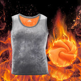 Maxbell Mens Winter Vest Tight Fitting Vest Warm Seamless Fleece Lined Tank XXXL