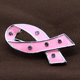 Maxbell Women Pink Ribbon Brooch Pin Decorations Cancer Awareness Hope Badge