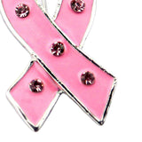 Maxbell Women Pink Ribbon Brooch Pin Decorations Cancer Awareness Hope Badge