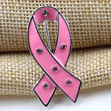 Maxbell Women Pink Ribbon Brooch Pin Decorations Cancer Awareness Hope Badge