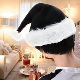 Maxbell Unisex Christmas Hat Plush Thicken Supplies Warm Costume Xmas New Year S