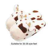 Maxbell Fashion Winter Slippers Non Slip Women House Slippers for Home Travel Brown