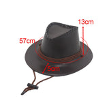 Maxbell Fashion Western Cowboy Hat Sunhat Leather for Party Favors Costume Dress up coffee