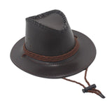 Maxbell Fashion Western Cowboy Hat Sunhat Leather for Party Favors Costume Dress up coffee