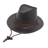 Maxbell Fashion Western Cowboy Hat Sunhat Leather for Party Favors Costume Dress up coffee