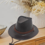 Maxbell Fashion Western Cowboy Hat Sunhat Leather for Party Favors Costume Dress up coffee