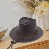 Maxbell Fashion Western Cowboy Hat Sunhat Leather for Party Favors Costume Dress up red