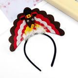 Maxbell Fantasy Turkey Headband Thanksgiving Party for Holiday Accessories Carnival Brown