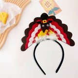 Maxbell Fantasy Turkey Headband Thanksgiving Party for Holiday Accessories Carnival Brown