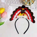 Maxbell Fantasy Turkey Headband Thanksgiving Party for Holiday Accessories Carnival Brown