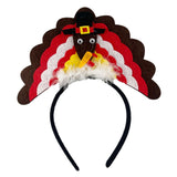 Maxbell Fantasy Turkey Headband Thanksgiving Party for Holiday Accessories Carnival Brown