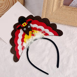 Maxbell Fantasy Turkey Headband Thanksgiving Party for Holiday Accessories Carnival Brown