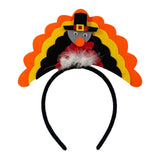 Maxbell Fantasy Turkey Headband Thanksgiving Party for Holiday Accessories Carnival Orange