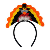 Maxbell Fantasy Turkey Headband Thanksgiving Party for Holiday Accessories Carnival Orange