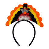 Maxbell Fantasy Turkey Headband Thanksgiving Party for Holiday Accessories Carnival Orange