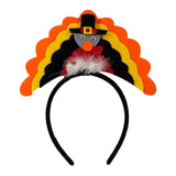 Maxbell Fantasy Turkey Headband Thanksgiving Party for Holiday Accessories Carnival Orange