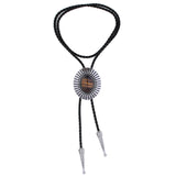 Maxbell Bolo Tie Necktie Costume Oval Vintage Rodeo for Birthday Men Women