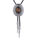 Maxbell Bolo Tie Necktie Costume Oval Vintage Rodeo for Birthday Men Women