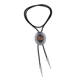 Maxbell Bolo Tie Necktie Costume Oval Vintage Rodeo for Birthday Men Women