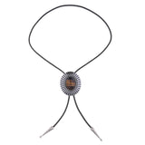 Maxbell Bolo Tie Necktie Costume Oval Vintage Rodeo for Birthday Men Women