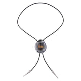 Maxbell Bolo Tie Necktie Costume Oval Vintage Rodeo for Birthday Men Women