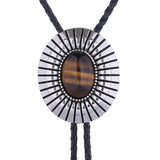 Maxbell Bolo Tie Necktie Costume Oval Vintage Rodeo for Birthday Men Women