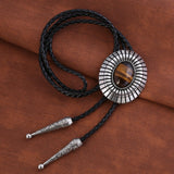 Maxbell Bolo Tie Necktie Costume Oval Vintage Rodeo for Birthday Men Women
