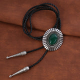 Maxbell Bolo Tie Necktie Retro Adjustable Oval Accessories for Birthday Party Men