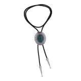 Maxbell Bolo Tie Necktie Retro Adjustable Oval Accessories for Birthday Party Men