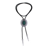 Maxbell Bolo Tie Necktie Retro Adjustable Oval Accessories for Birthday Party Men