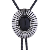 Maxbell Bolo Tie Necktie Alloy Western Cowboy Rodeo Oval Gift for Party Men Women