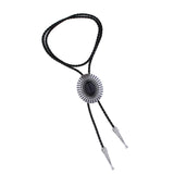 Maxbell Bolo Tie Necktie Alloy Western Cowboy Rodeo Oval Gift for Party Men Women