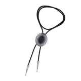Maxbell Bolo Tie Necktie Alloy Western Cowboy Rodeo Oval Gift for Party Men Women