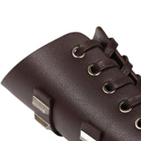 Maxbell Vintage Style Arm Guard Steampunk Vambrace for Party Adult Costume Dark Brown