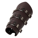 Maxbell Vintage Style Arm Guard Steampunk Vambrace for Party Adult Costume Dark Brown