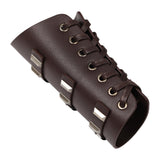 Maxbell Vintage Style Arm Guard Steampunk Vambrace for Party Adult Costume Dark Brown