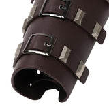 Maxbell Vintage Style Arm Guard Steampunk Vambrace for Party Adult Costume Dark Brown