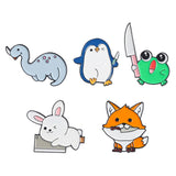 Maxbell 5x Novelty Animal Pin Brooches Lapel Badge for Backpack Bag Decoration